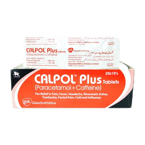CALPOL PLUS 400 MG/325 MG TABLET.